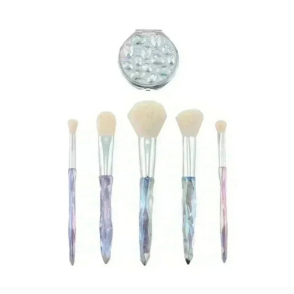 Margaret Joseph's "Fabulous Face" Irredencent Sparkle Makeup Brush 6 Piece Set - Picture 2 of 8